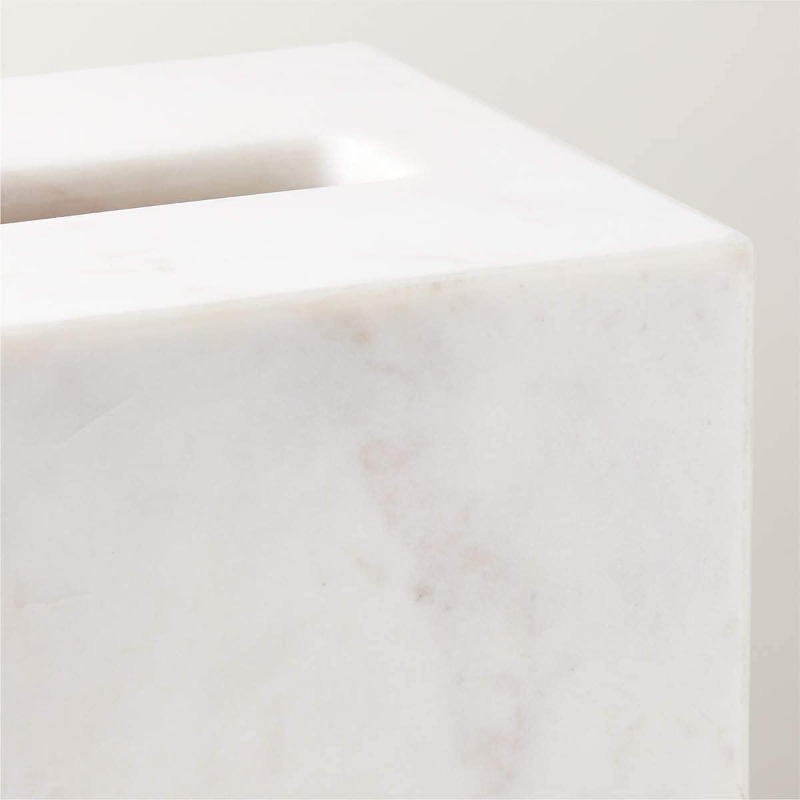 1pc extra large tissue box holder with   - heavy-duty natural marble construction, removable lid & acrylic base - modern bathroom, living room, office decor - luxury napkin dispenser for marble countertops - easy-  (5.6” wide square base) - elegant   tissue dispenser for bathroom, bedroom, or toilet - durable & sophisticated design, tissue holder bathroom Product details 2