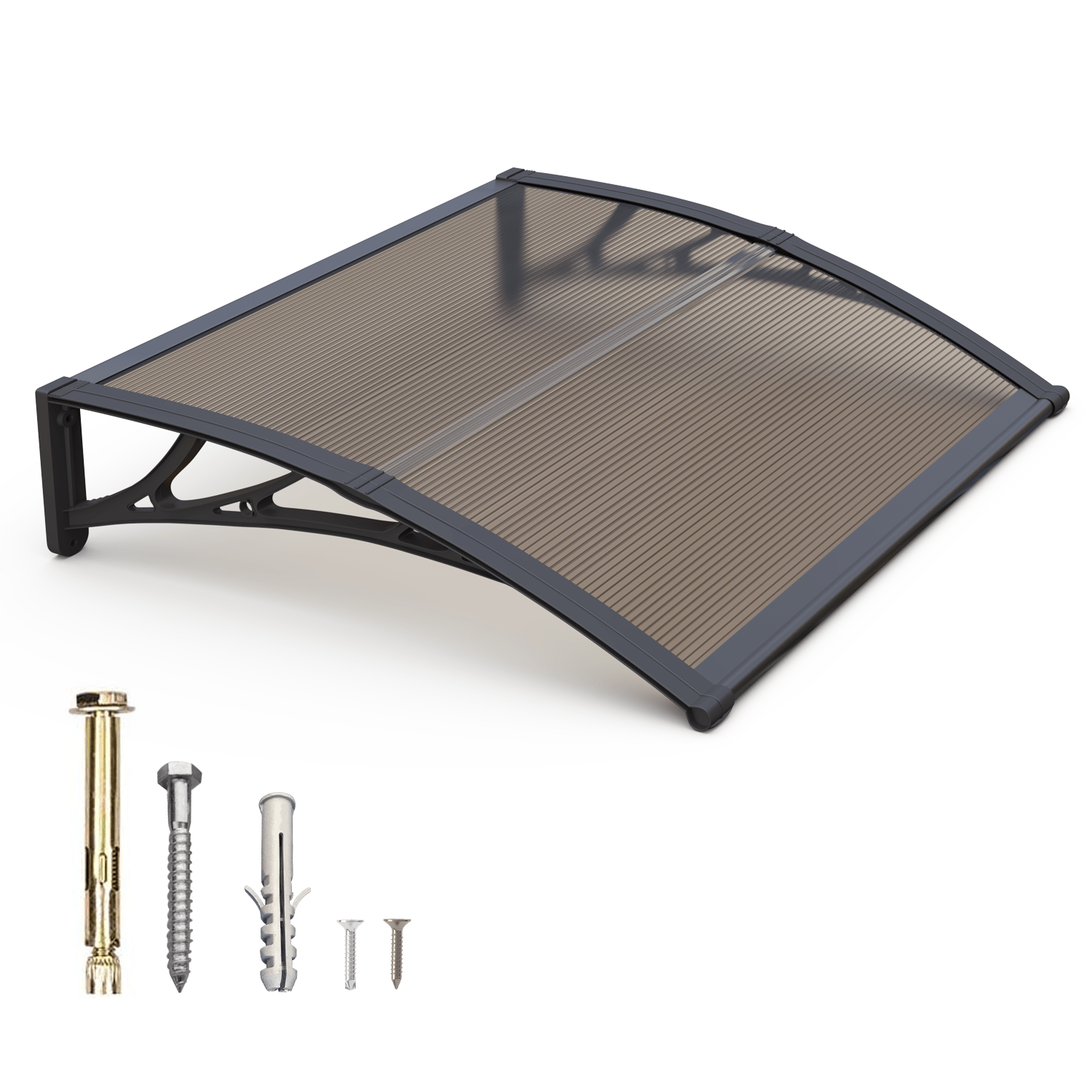 Image of 80/100/120/150/200cm Window Awning Door Canopy Awnings For Doorways Polycarbonate Cover Patio Door Awning Uv Rain Snow Hollow Sheet
