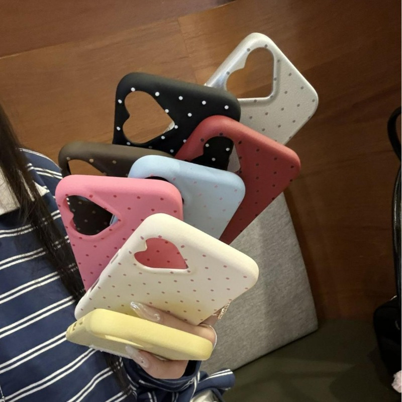 The Camera Is in The Shape of Love, Apple 16Plus Female 16 Cute Lychee Pattern, And The Leather Pattern Is Suitable for Apple 16 Single-Piece Mobile Phone Case, Which Feels Comfortable. - Image 4