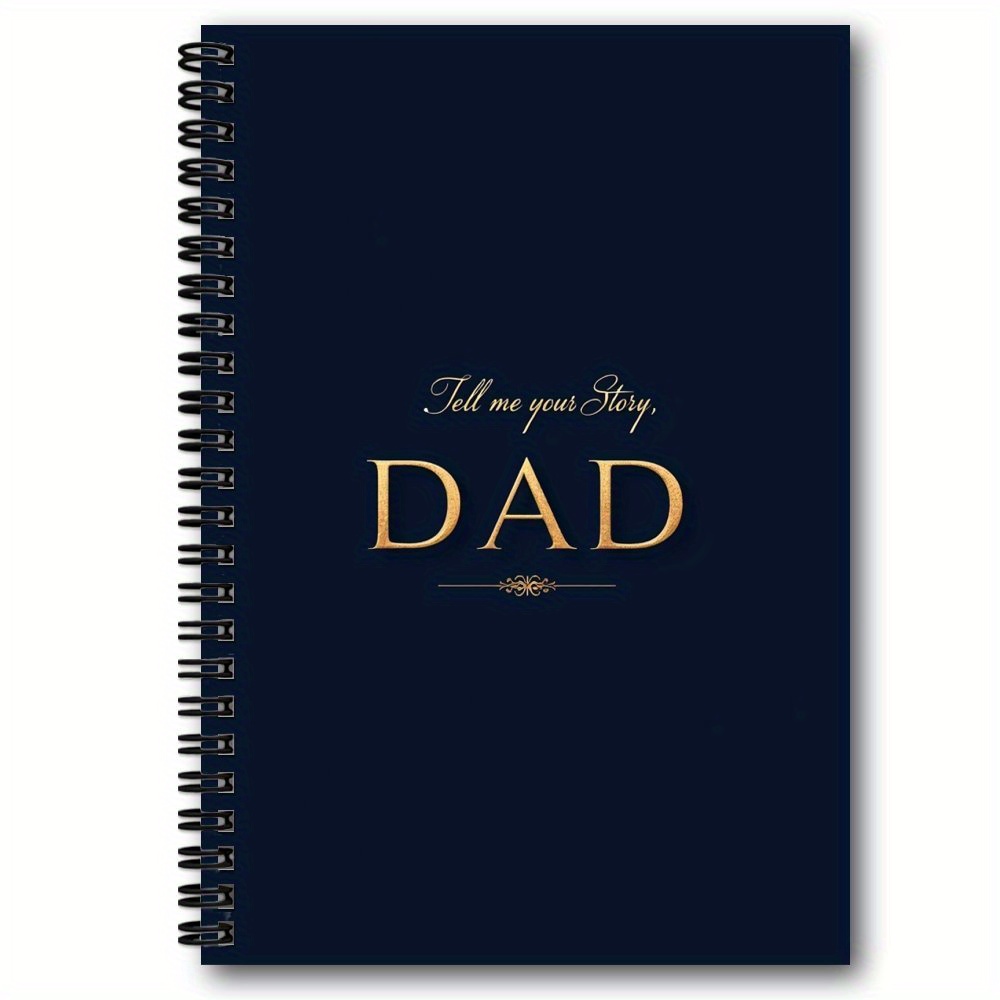 TEMU 1pc Dad, I Want To Spiral Notebook Journal, A Father's Guided Journal To Share Her Life & , Memory Journal, Perfect Birthday Father's Day Gift