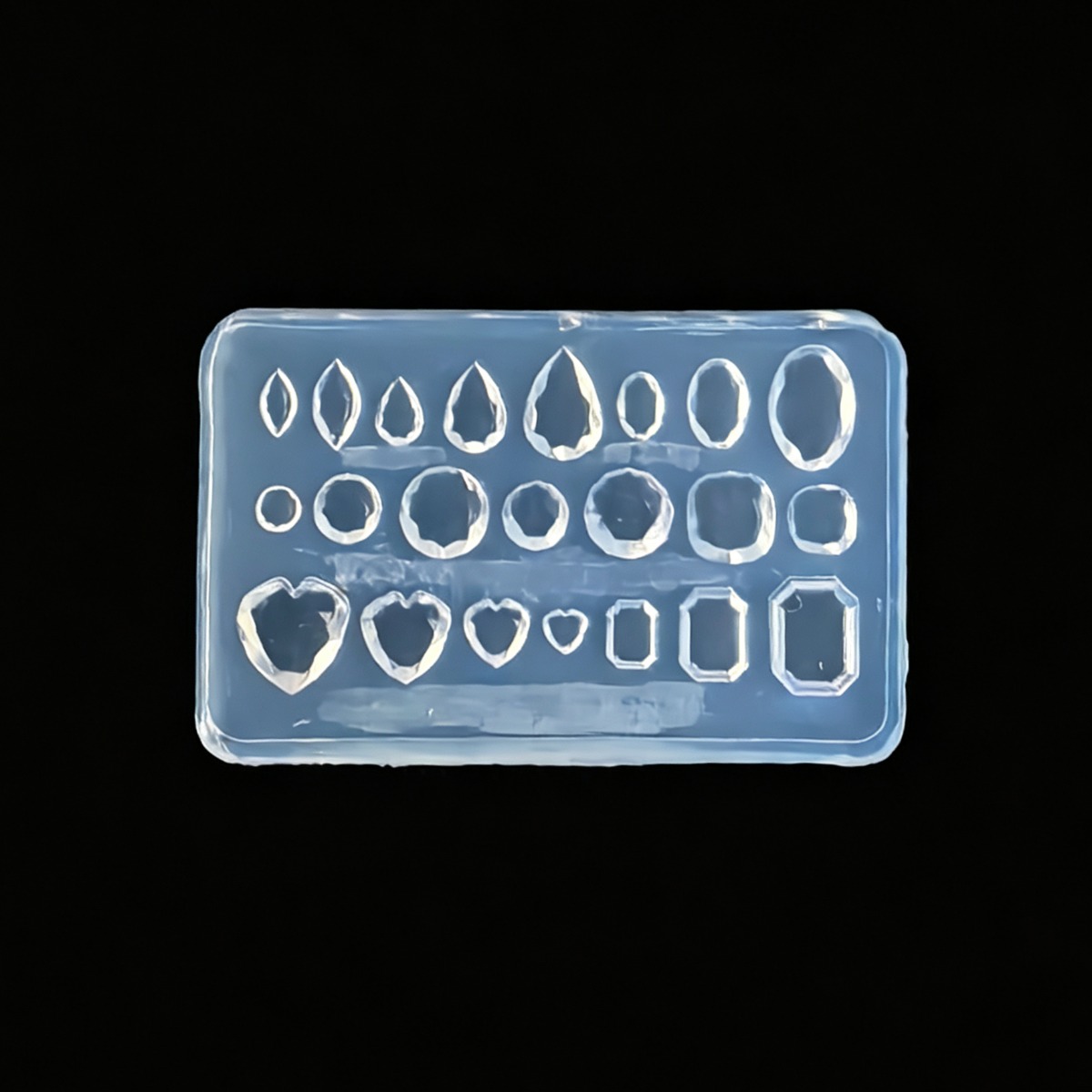 TEMU Moules à ongles en silicone 3D mini de pour femmes, moule de sculpture d'art d'ongle en résine avec motif de pour outil de fournitures d'ongles