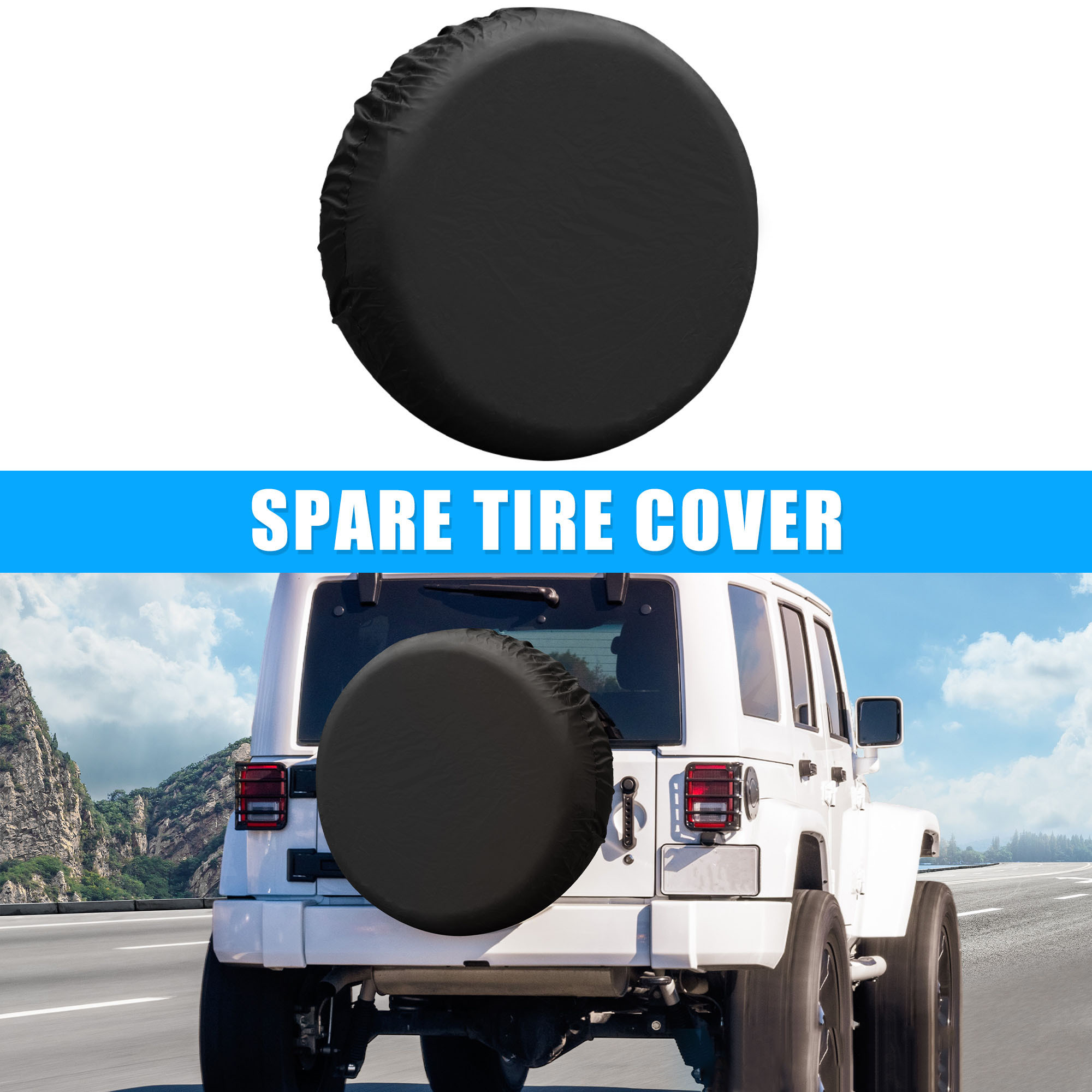 

Universal Tpu Spare Tire – 1pc For Car, Truck, Suv – Uv, , , – Vehicle Storage Bag Accessory