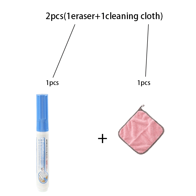TEMU 2pcs (1pc Eraser And 1pc Cleaning Cloth) Thermal Paper Eraser, Privacy Protection, Shipping Label Remover, Bill Information Removal, Anti-data