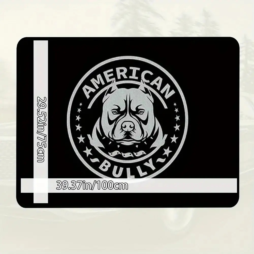 TEMU Dog Slogan Printed Car Trunk Mat- Soft Velvet Material, Durable& Machine Washable, Trunk Dry& Clean, Fits Sedans, Trucks, Suvs, Trunk Liner For
