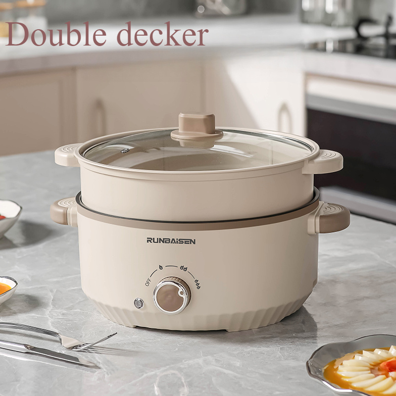TEMU 3.5l Plug-in Electric Hot Pot - Multifunctional Pot, Suitable For Ramen, Eggs, Noodles, Dumplings, Soup, , Oatmeal - Portable, Compact, Easy To