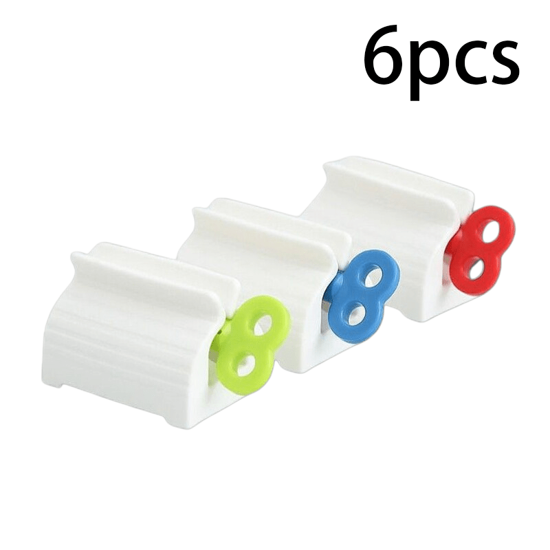TEMU 6 piezas exprimidor de pasta de dientes , exprimidor multifuncional para tubos de manos y limpiador facial, pinza para tubos que ahorra y