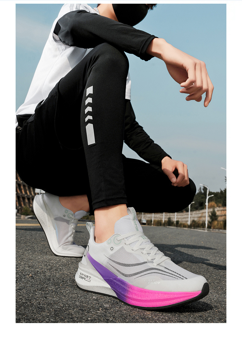 High-Quality New Color Popcorn Carbon Plate Running Shoes Sizes 36-44