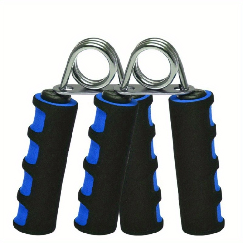2pcs Spring Hand Grip Finger Strength Trainer, Power Exerciser With Sponge For Enhancing Forearm Grip Strength And Carpal Expansion