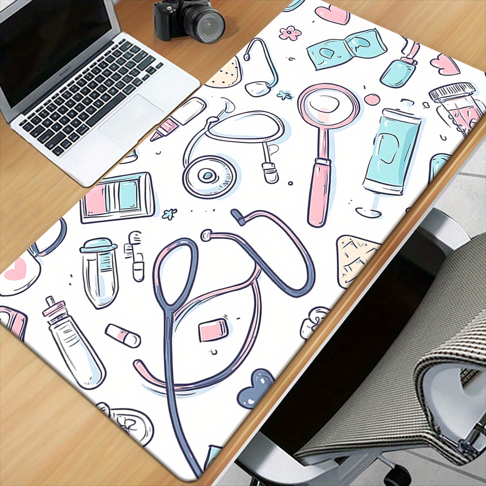 

1pc Nurse- Desk Mat, Gaming Mouse Pad, & , Computer