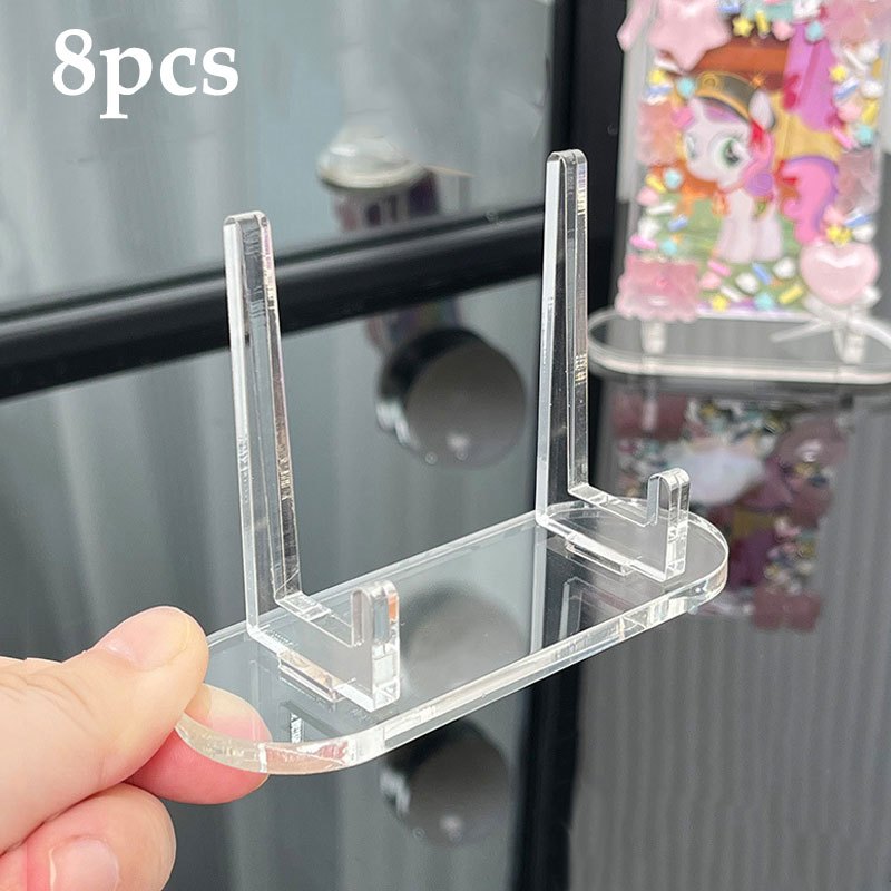 8pcs Collection Display Rack, Medal And , Transparent Commemorative Badge Stand, Clear Pendant Display Rack, Suitable For Commodity And Medal Display