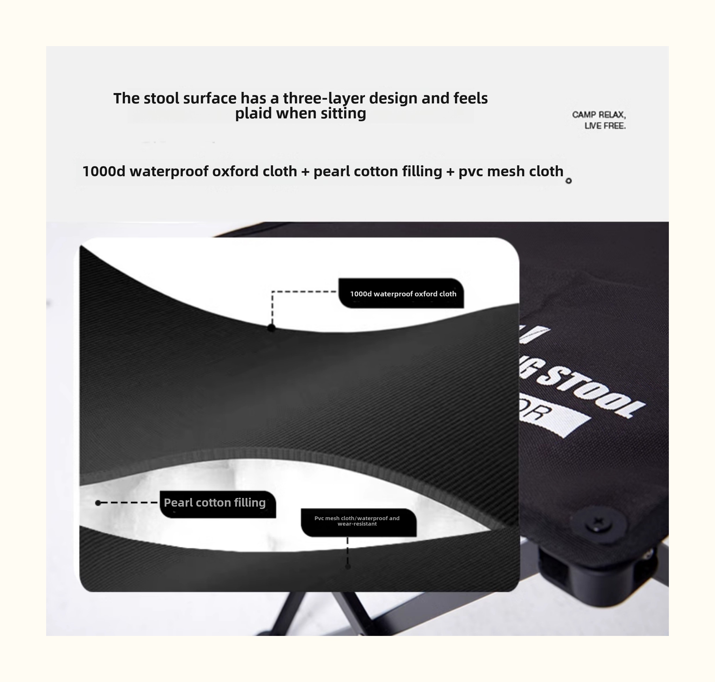 outdoor folding stool aluminum alloy portable hiking train queue camping ultra light sketch chair small   fishing Product details 0