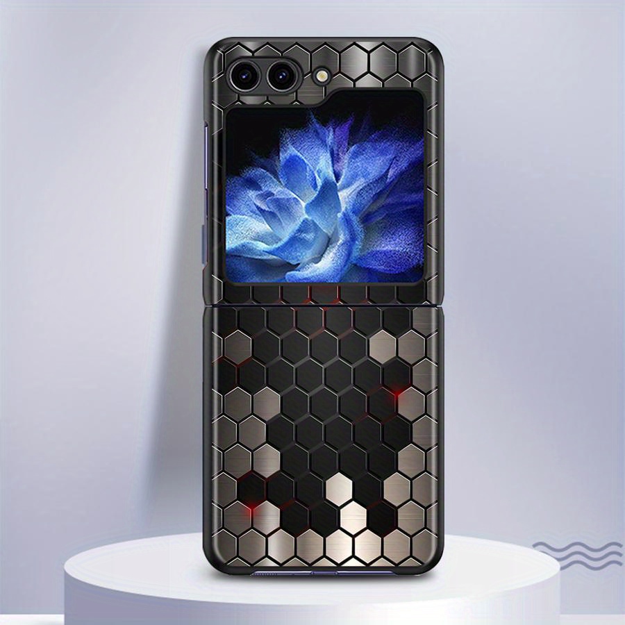 TEMU Phone Case: Carbon Fibre Phone Case Suitable For For Galaxy Flip6 Fe Flip4 Z Flip 7 6 5 4 3 Flip3 Flip5 Hard Back Cover