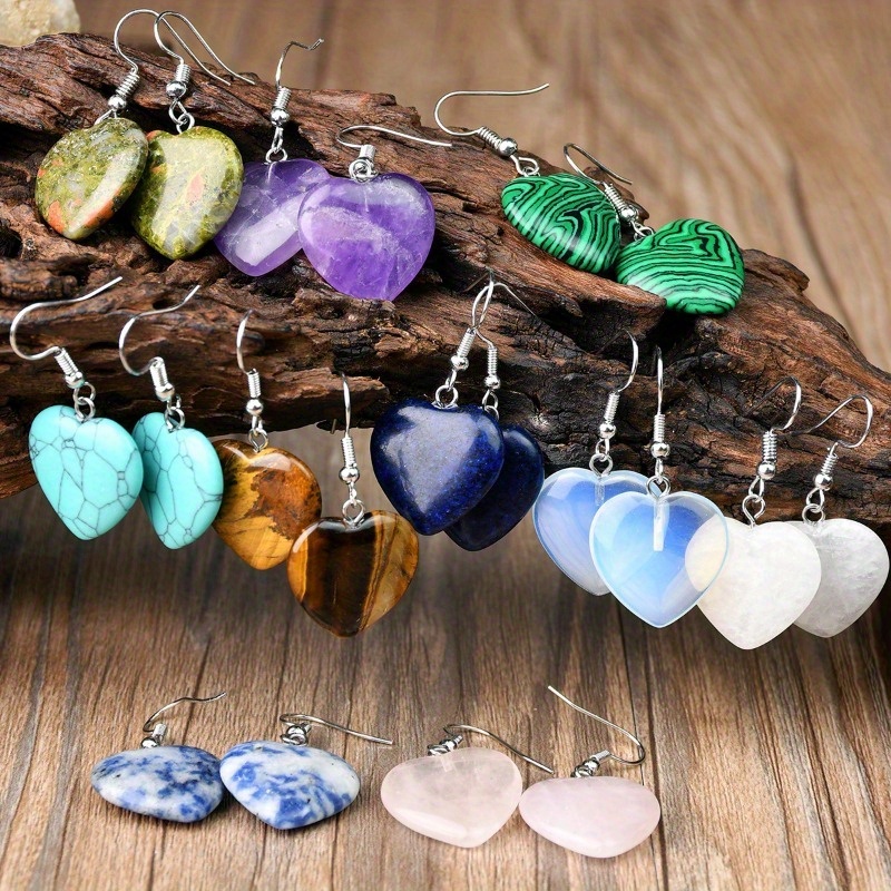 

10 Pairs Of Natural Shaped Dangle Earrings, Earrings Set, & Gift-