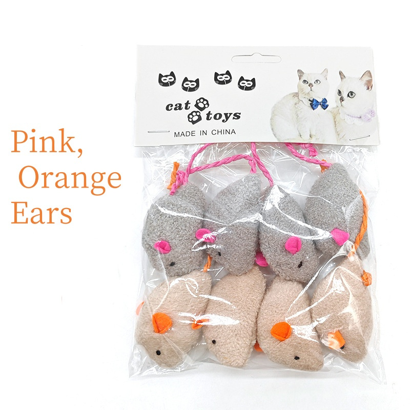 TEMU 8 Of Small Mouse Cat Mint Cat Toys- Durable And - Holiday Gift, Valentine's Day