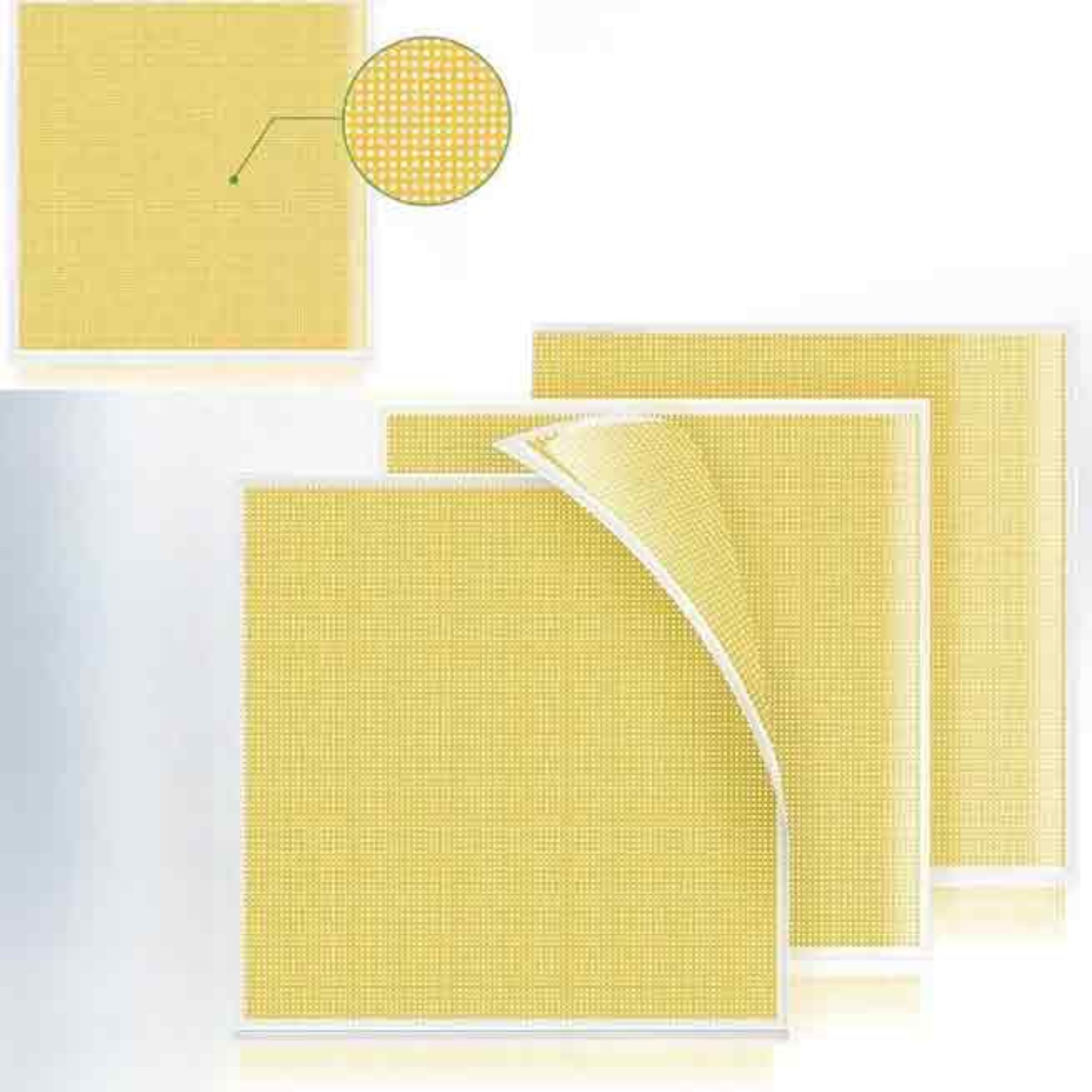 Wound Honey Dressing Foam Bandages, Honey Bandage Wound Care Pad, Adhesive Border 10.16cm'x10.16cm' Breathable Bed Pressure Dressing, Protective Padding, Foam Cushioning, Soft Foam Patches, Smooth Texture - Image 5