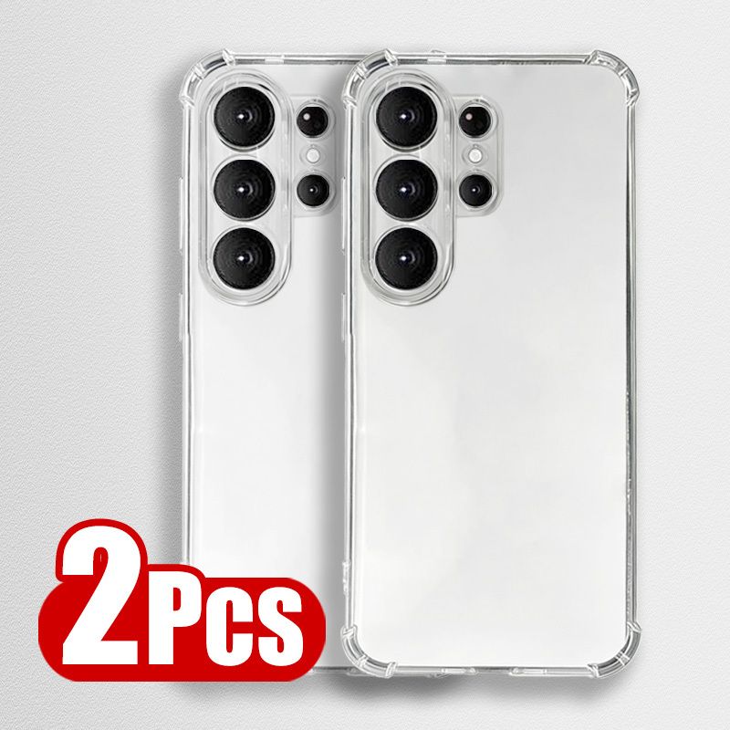 Phone Case: 2pcs Tpu Transparent Phone Case Suitable For Galaxy S26 S26 Plus S26 Ultra, S25 S24 S23 S22 S21 A13 A14 A15 A16 A17 A52 A53 A54 A25 A35 A55 A26 A36 A56