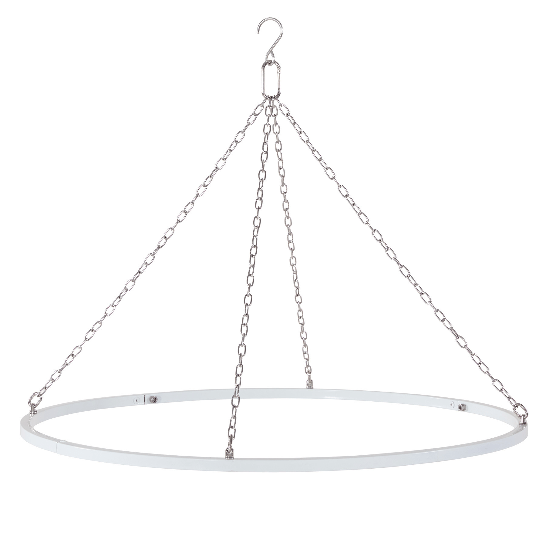 TEMU 1 Set 23.8 Inch Ceiling Hanging Metal Hoop, Smooth Durable Round Ring For Wedding Venue, Event & Stage Decor, Indoor Ceiling Drape Arrangement,