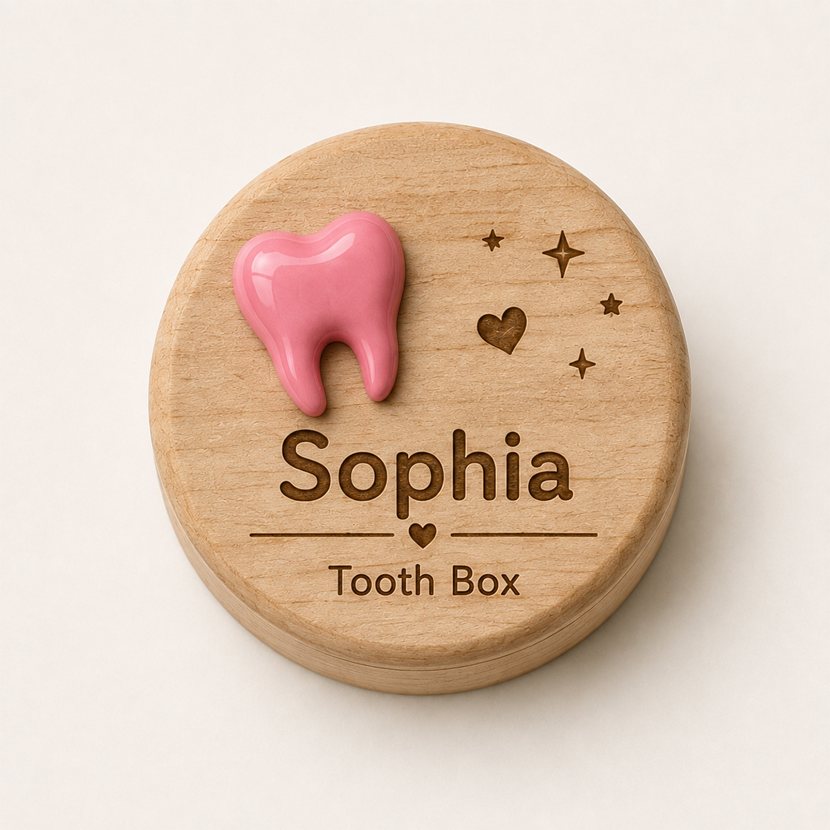 TEMU Scatola per da latte fatata in legno, progettata per capelli e da latte, serve come ricordo, un regalo per il e una decorazione per la casa