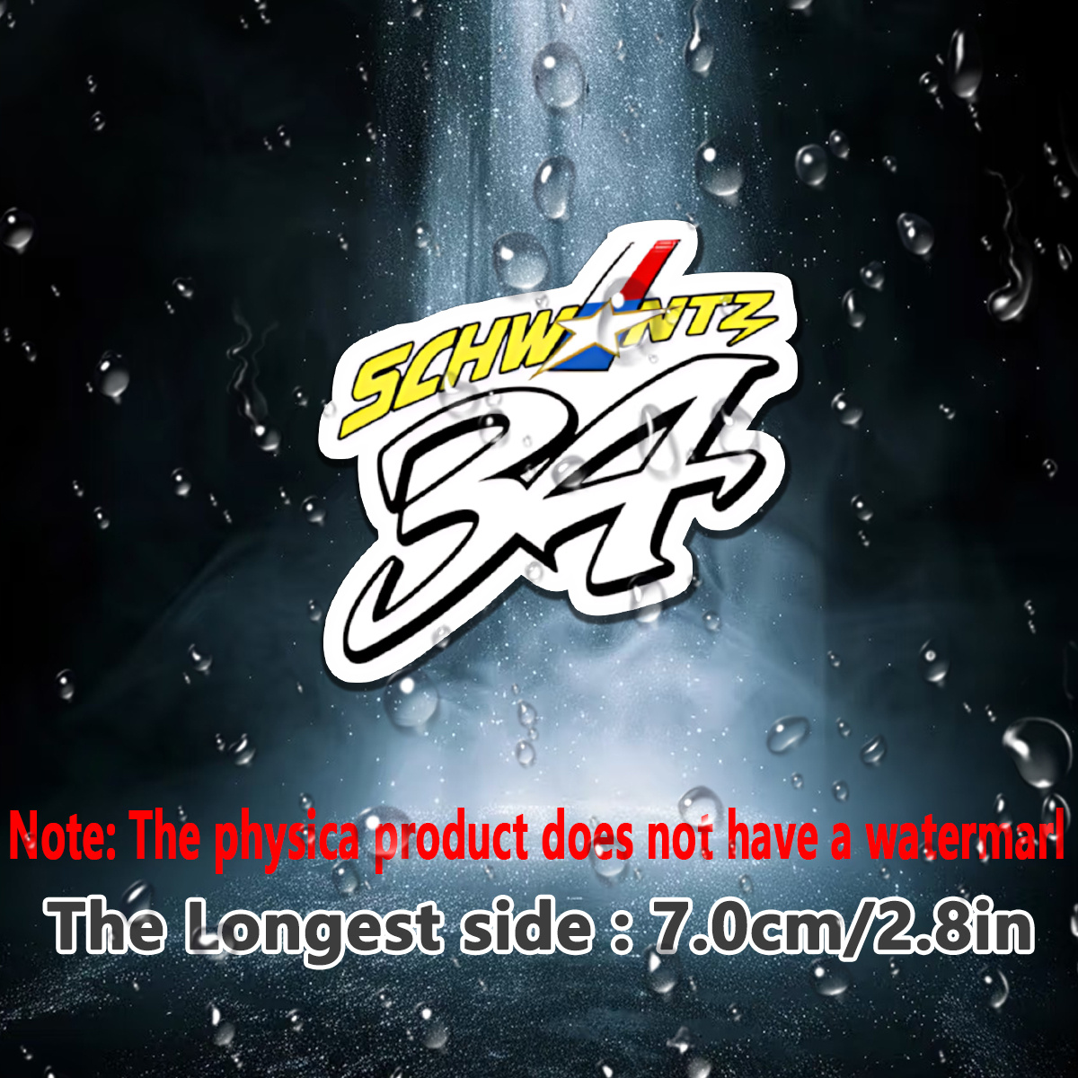 2pcs Kevin Schwantz 34 Sticker, Accessory Decoration, Motorsport Decal Application, Motorsport Vinyl Decal, Minimalist Motorsport Graphic, Numbered Decal Style, Durable Adhesive Decal, Weather-Resistant Vinyl, Racing Memorabilia Collectors, Fans - Image 4