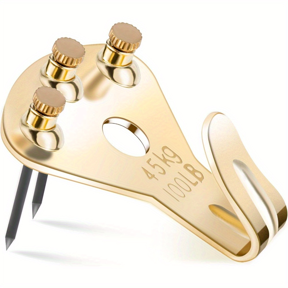 TEMU Set Of 10 Picture Hangers With Nails, Kinxuanda's Professional Hooks Can Hold Up To 100 , High-quality Hanging Tools For Clocks, Mirrors, And