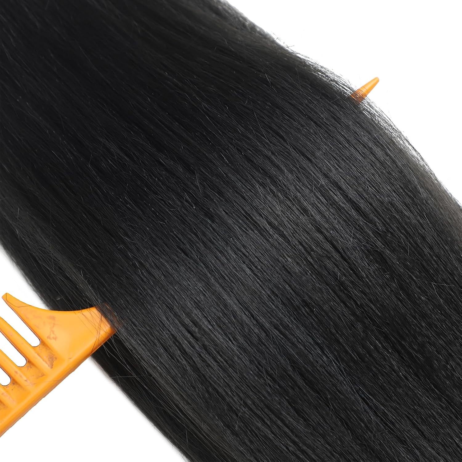 8pcs black pre-stretched braiding hair for women - y2k   texture synthetic hair for boho twist crochet braids, professional hairpiece for braids, braiding hair accessories, y2k hair style,   hair details 2