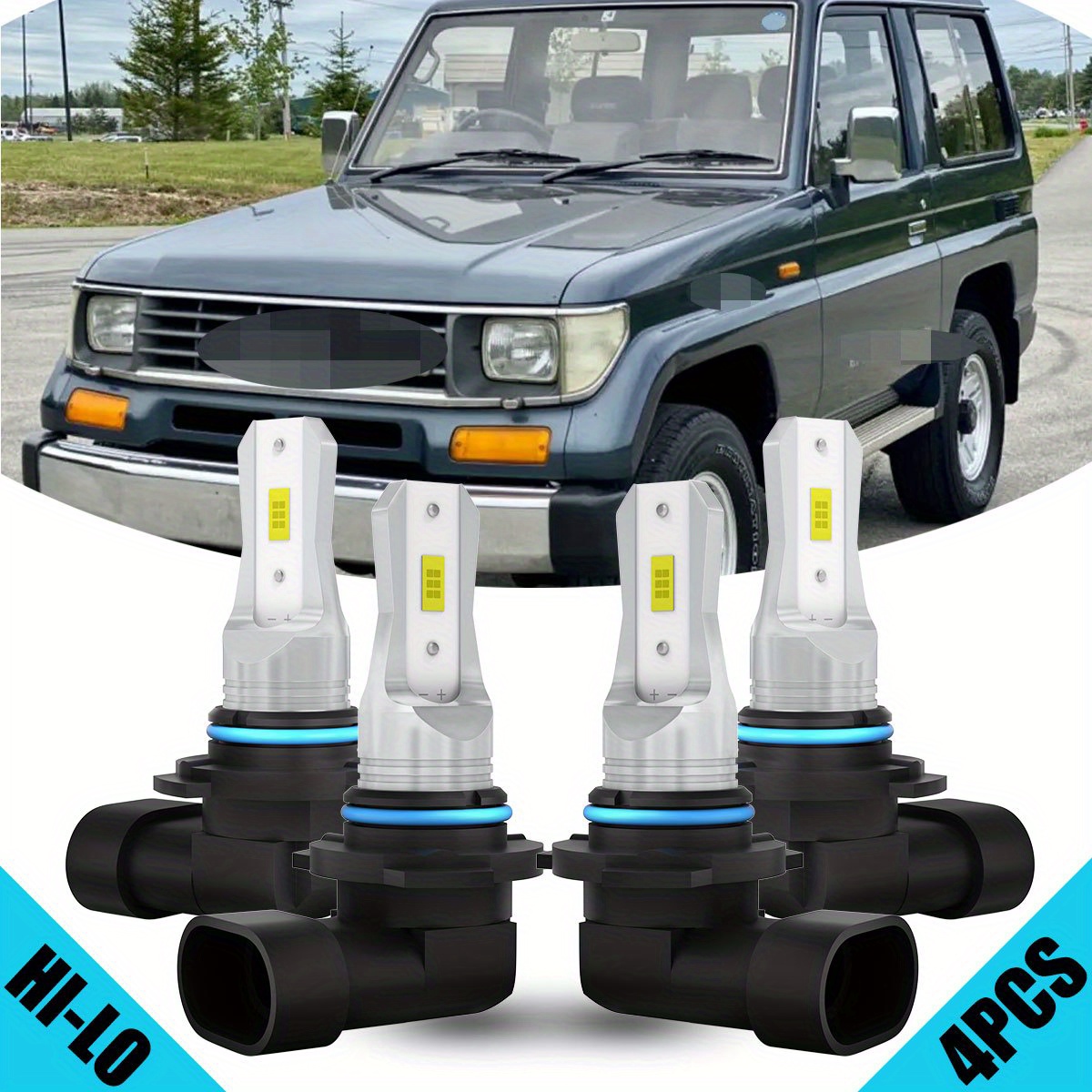 

4x 9005/hb3 9006/hb4 Led Headlight Kit Bulbs Toyota For 2003-2013, 40w 500% Super 6000k 4000lm, And