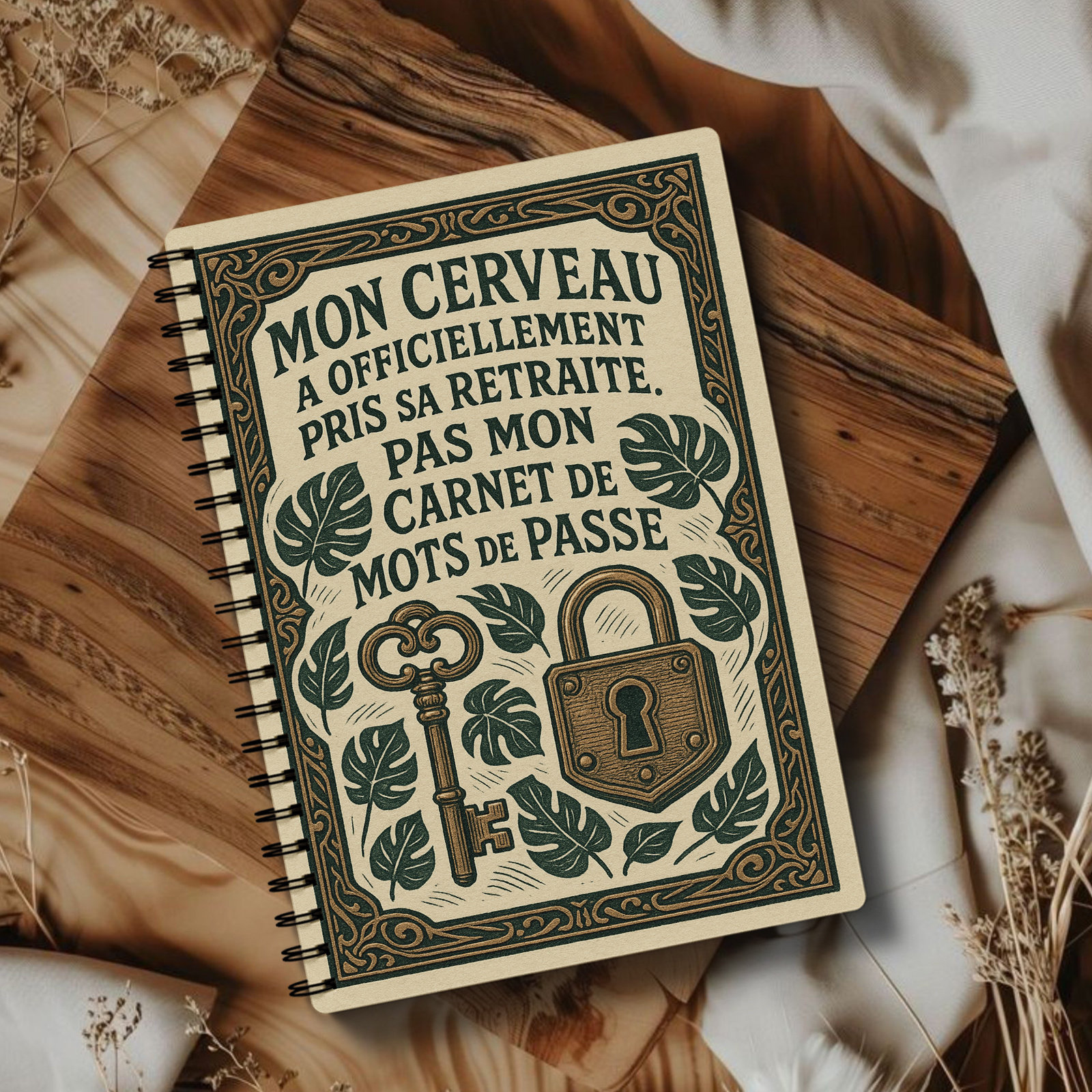 TEMU Journal de de passe (Édition française) | Organisateur de de passe facile à utiliser pour adultes et personnes âgées, agenda sécurisé, pour