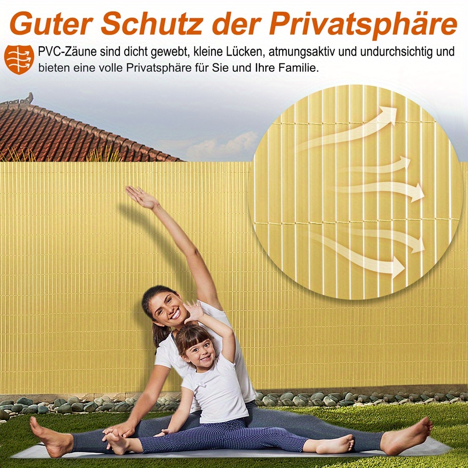 pvc sichtschutzmatte balkon sichtschutz kabelbindern - Temu Germany