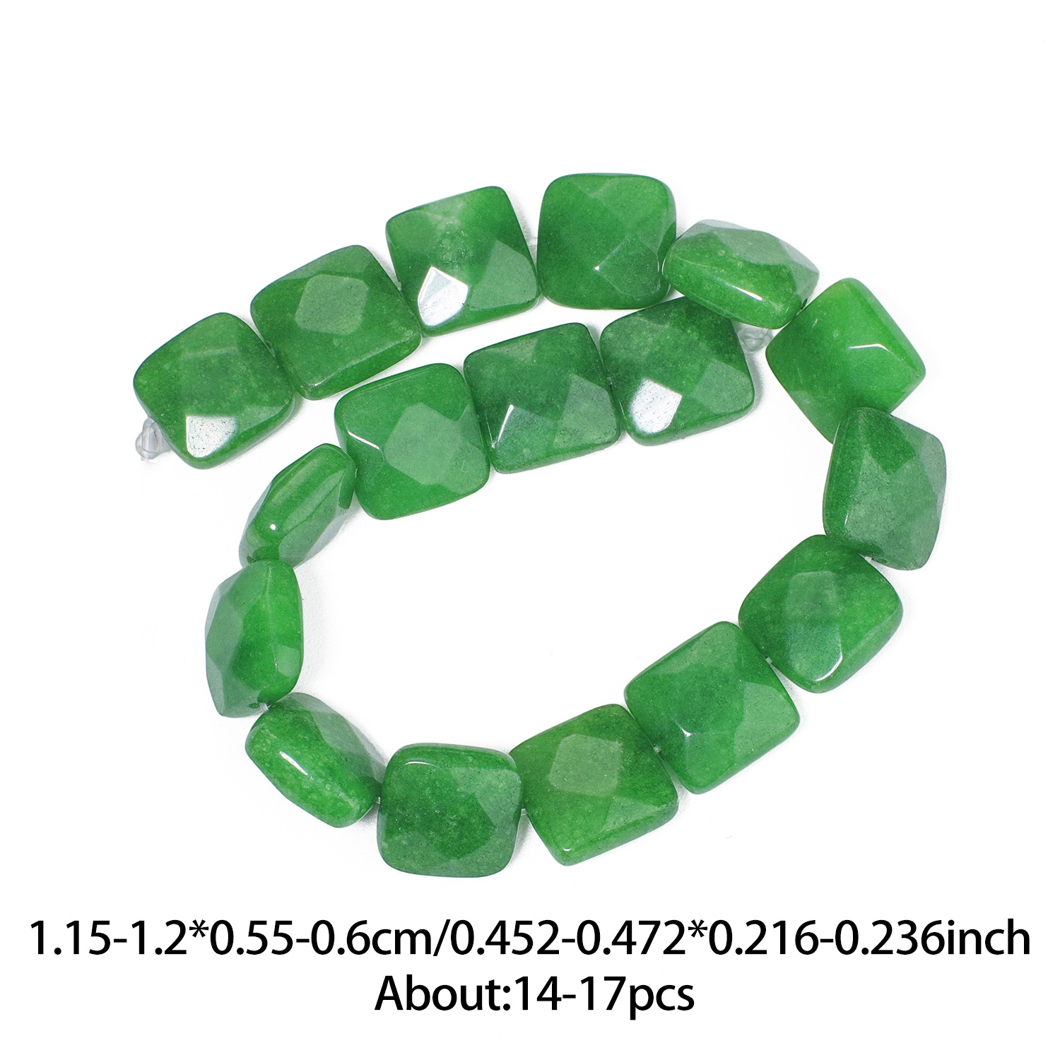 TEMU Cuentas sueltas de jasper verde de piedra natural de 12 mm, ideales para la fabricación de joyas, collares elegantes, pulseras, adornos de