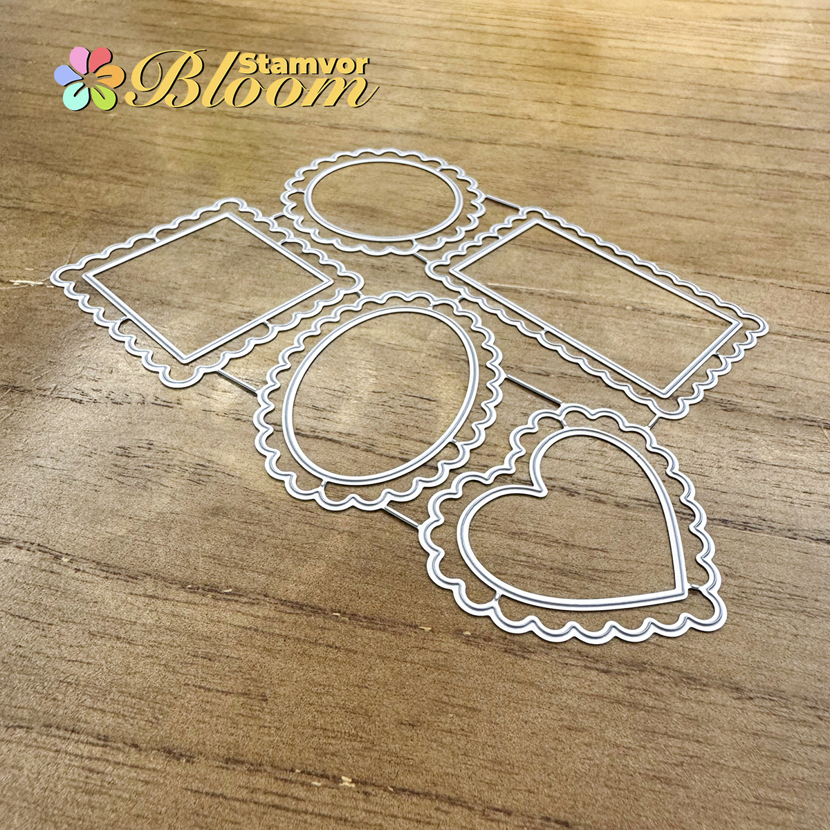 E-shop Retro Basic Formen Quadrat Kreis Liebe Spitzenrahmen Form | Kohlenstoffstahl, , für Papier Schneiden, Prägen, Kartenherstellung, Dekoration und