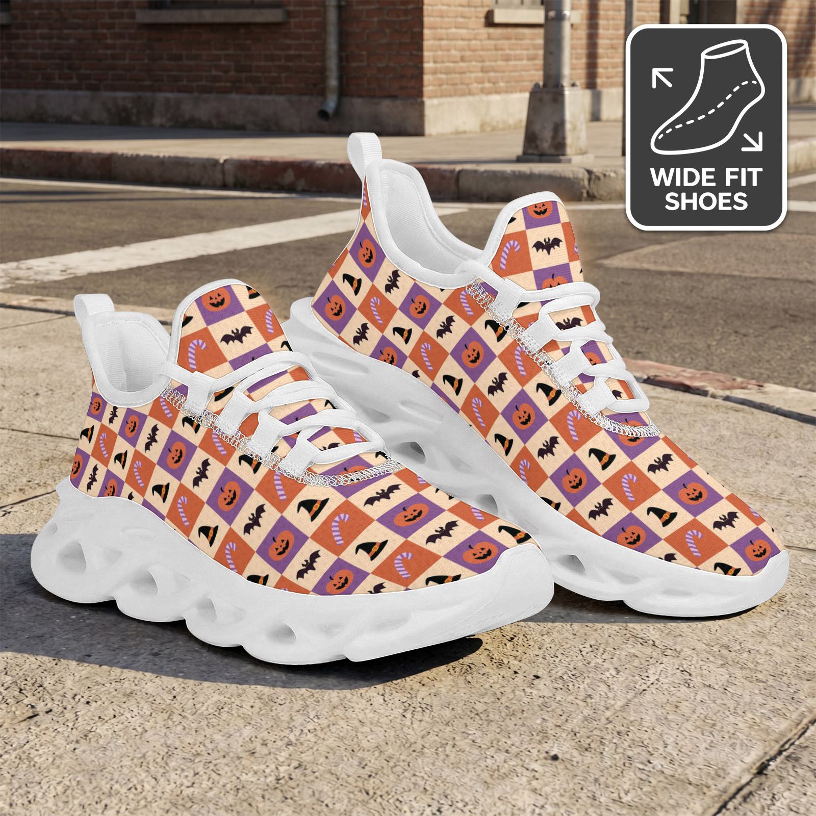 Men's WIDE FIT Breathable Lightweight Running Shoes