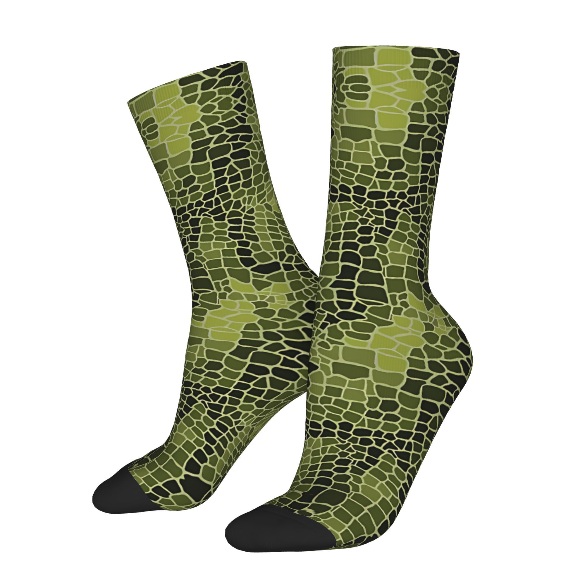

Men's Pattern Crew Socks - Fun Novelty Gift, Polyester , Random Print, Hand Washable