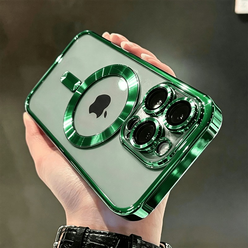 Capa de Celular: Capa Protetora de Luxo Magnética Transparente Resistente a Choques  3