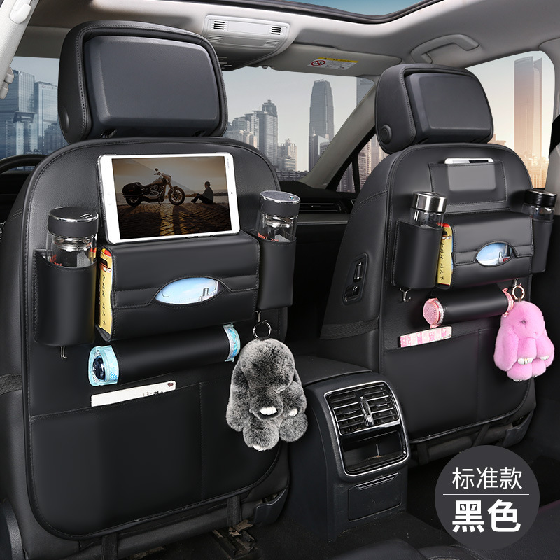 Car Seat Back Organizer, Multi-pocket Backseat Storage Bag, Durable Oxford Cloth Hanger For Kids Bottles Snacks