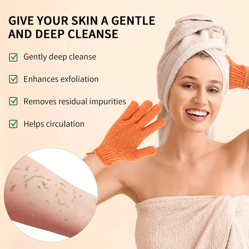 5pcs Colorful Exfoliating Gloves Set for Spa & Body Scrubbing