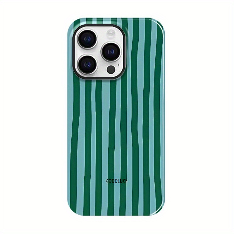 TEMU Phone Case - Popular And Trendy Stripes Pattern -one Film Case, 2026 New Arrival, Luxurious And Exquisite, Tough, Dual Layered Case For Superior
