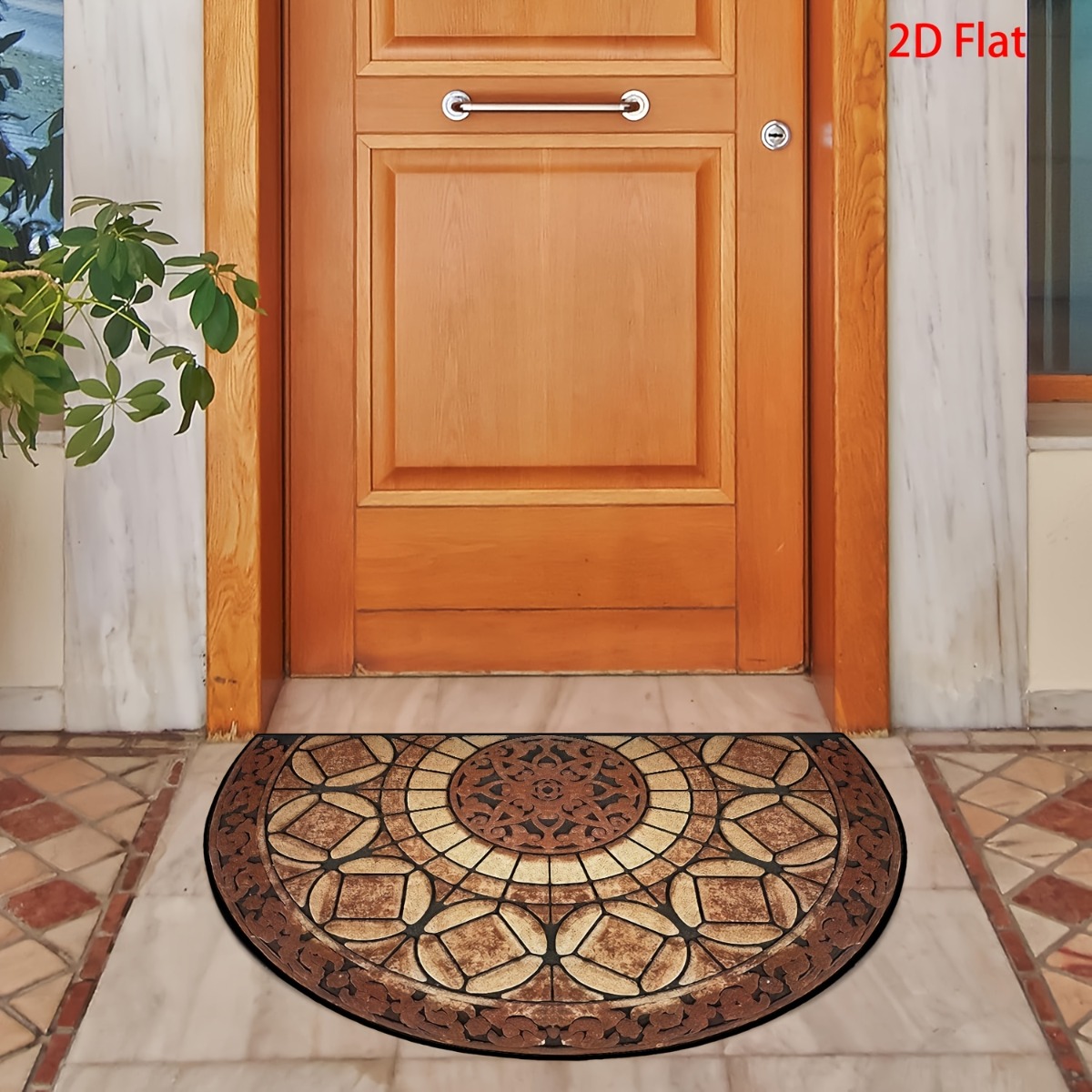 2d flat 1pc vintage mandala welcome doormat suitable for indoor entrance carpet non slip floor mat with mandala soft suitable for bathroom entryway front door lightweight floor for decor 2d flat
