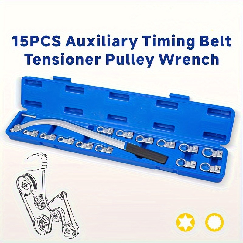 15pcs Special Tool Set for Car Engine Belt Pulley