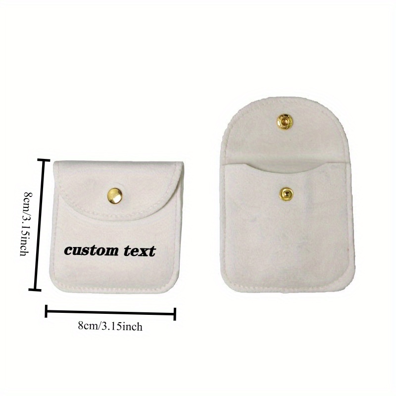 Customizable Laser-Engraved Velvet Pouch Set