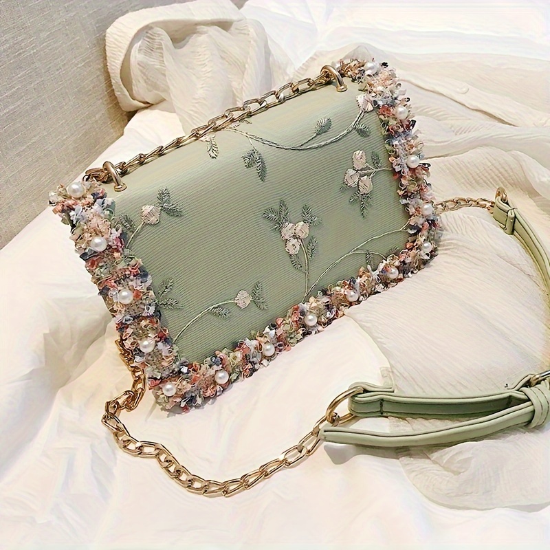 Image of Handbags On Cross-border, New Lace Korean Crossbody Bag Chain Shoulder Bag Fashionable Women'