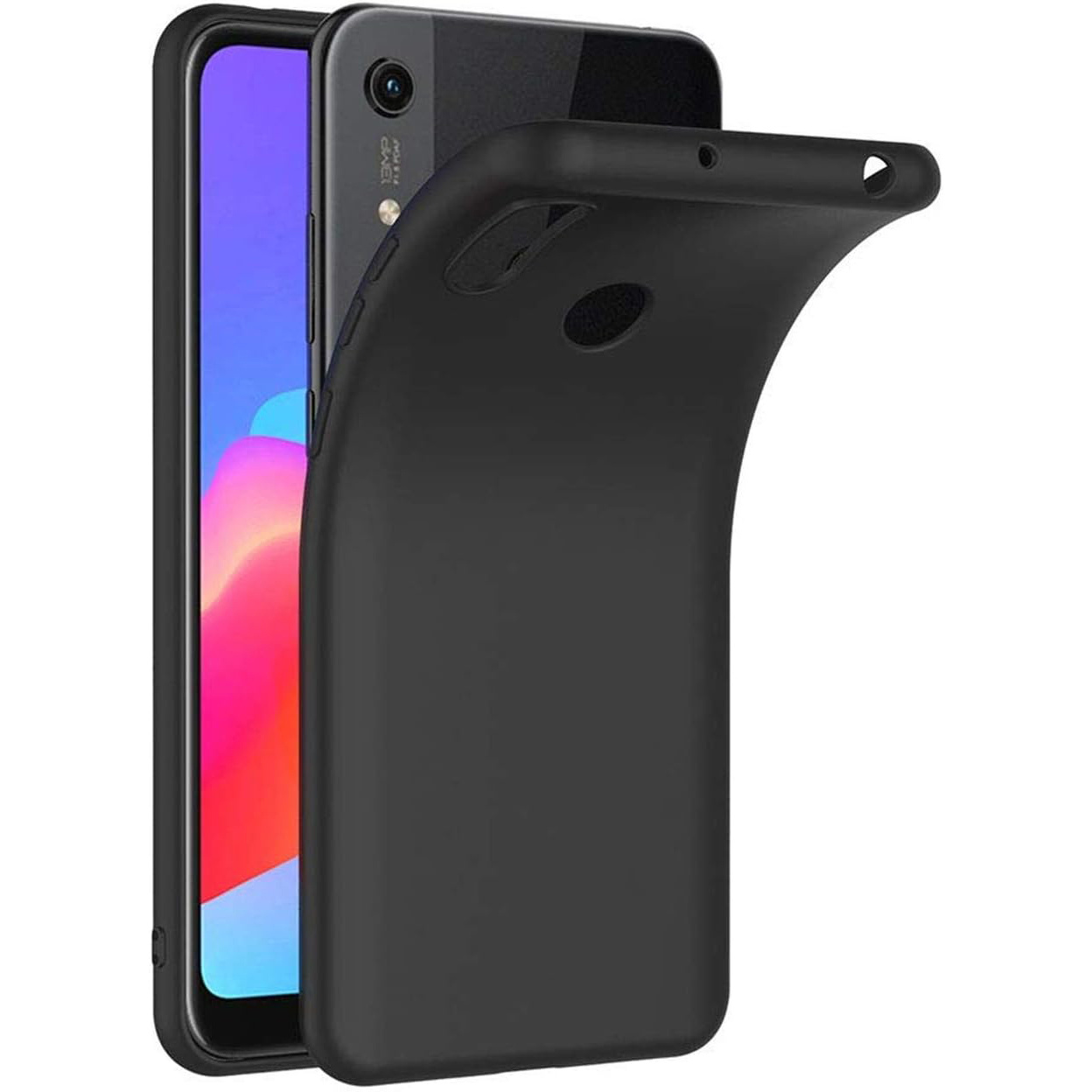 TEMU Phone Case - Case For 2019, For Huawei Y6s 2019, Honor 8a, Black Soft Silicone Case, Anti-scratch Shockproof, Bumper Protective Phone Cover