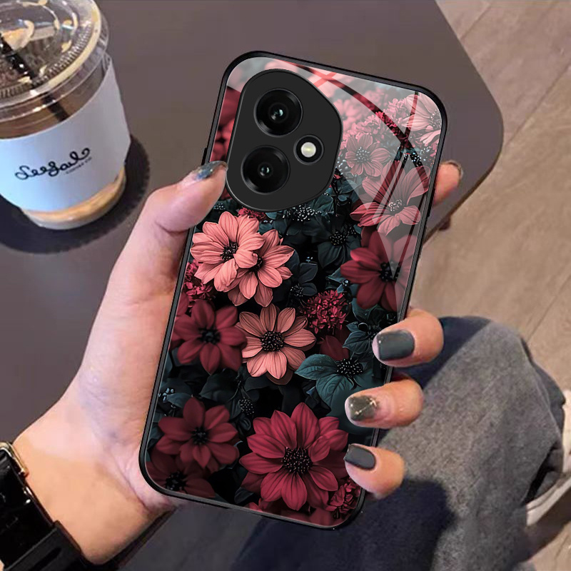 TEMU Custodia per telefono: Custodia in vetro temperato per Honor Honor 400, copertura antiurto con stampe realistiche, regalo di compleanno, regalo