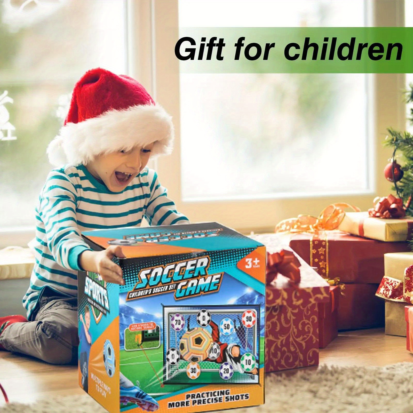 soccer game set: fabric football sports toys with play mat