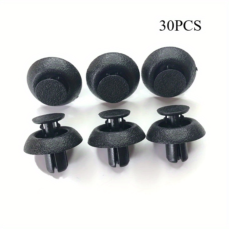 50pcs 6 Mm Auto Car Bumper Fender Retainer Push Black Plastic Clips Fasten.DI Ba