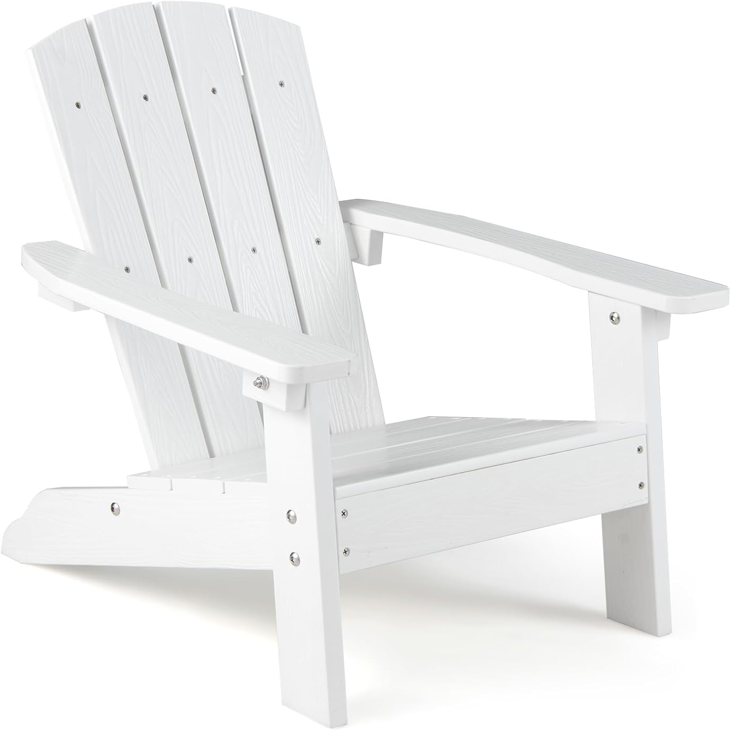 Armchairs Made Of Hips Plastic With 105° Ergonomic Backrest, Wide Armrests & Striped Seat Surface, Load Capacity Up To 75 Kg, White