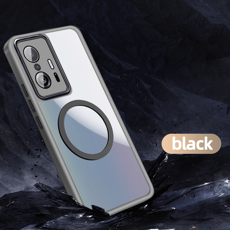 TEMU Custodia per telefono - Compatibile con Xiaomi 11T/11T Pro 5G, custodia antiurto con magnetica, cover semi- in TPU, protezione per fotocamera, e