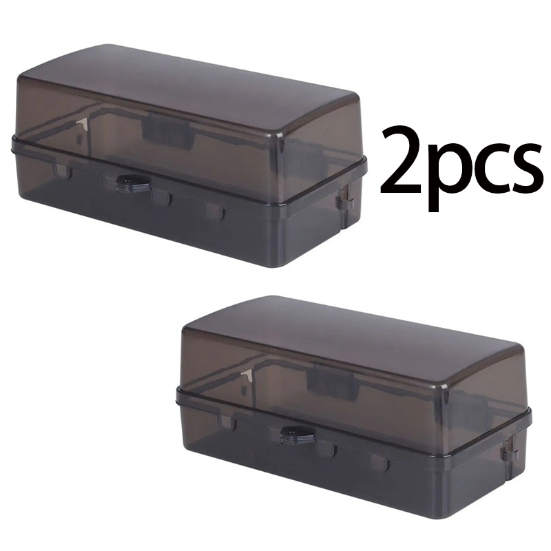 

2-pack Waterproof Outdoor Electrical Box - Plastic Cable Management Case With Rainproof For Office Equipment