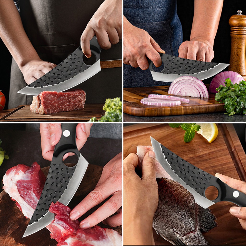 2/4pcs sharp chef meat fruit bbq knife perfect gift for family travel anti-stick ergonomic handle multipurpose stainless steel   knife   gadgets Product details 2