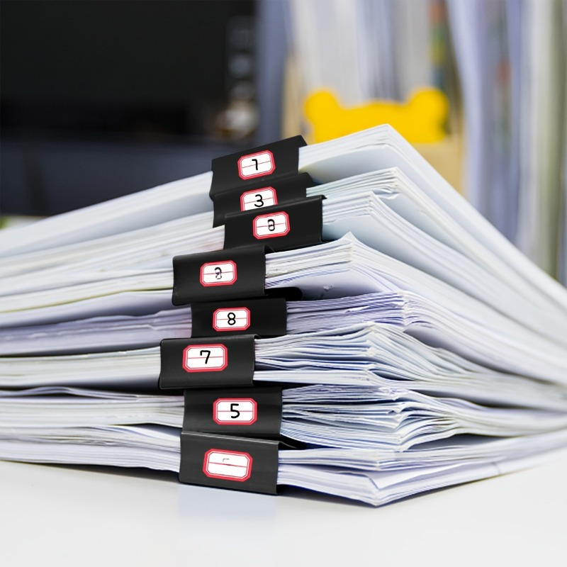 TEMU Hochbelastbare extra große Büroklammern – Übergroße 1,22-Zoll-Metall-Büroklammern mit starkem Federwerk, rutschfestem Griff, ideal für Büro,