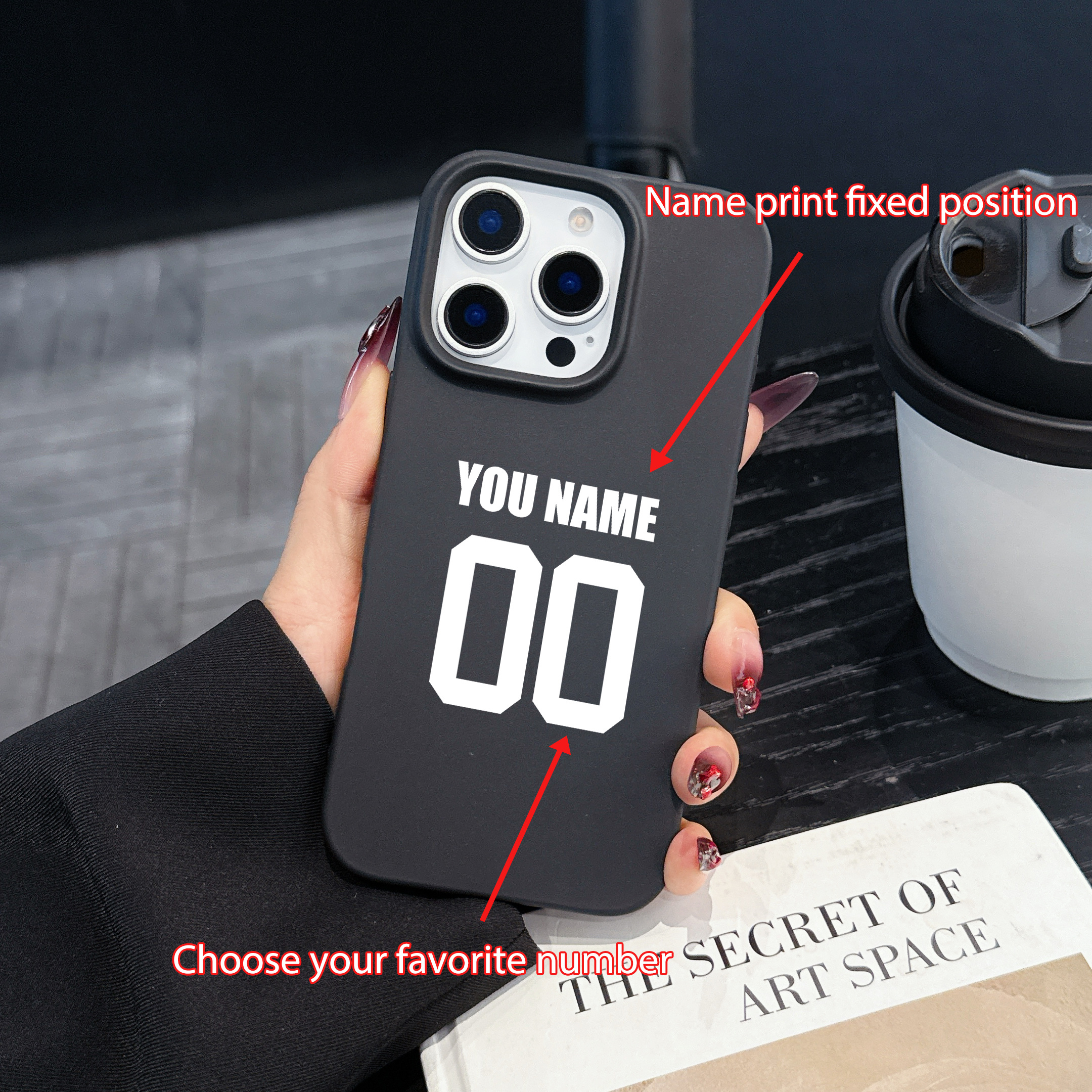 TEMU Phone Case - Diy Personalized Signature Custom Phone Case, Suitable For 16 15 14 13 12 11 Pro Plus Custom Commemorative Gift, Lightweight Matte